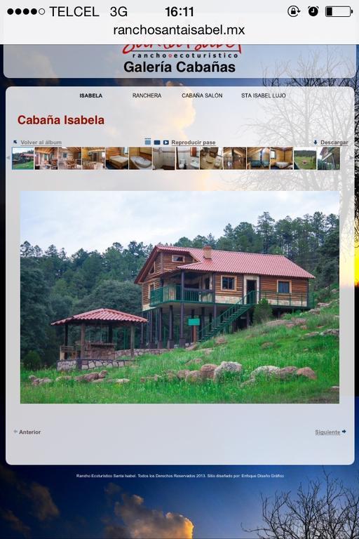 Cabanas Santa Isabel Villa Refugio ภายนอก รูปภาพ